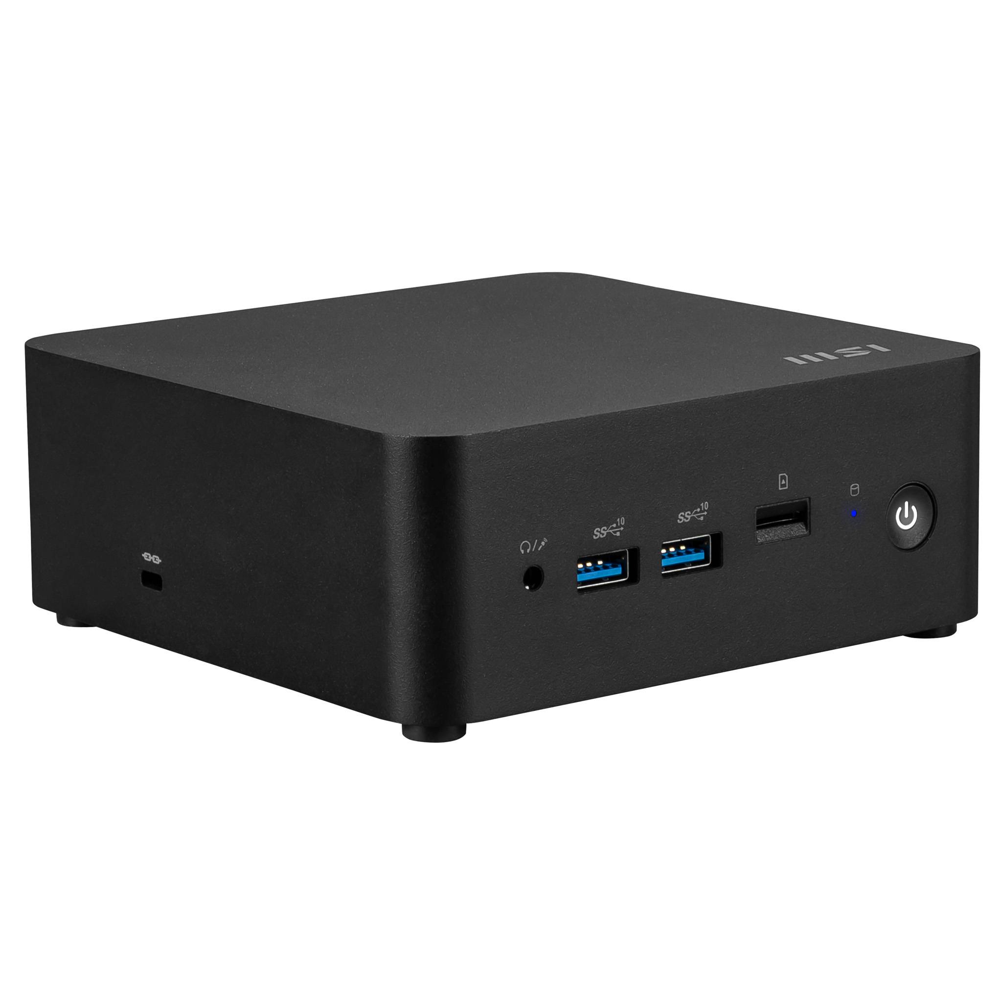 MSI Cubi NUC 1MG-001EU PC's/werkstation Intel Core 7 150U 16 GB DDR5-SDRAM 1 TB SSD Windows 11 Pro Mini PC Zwart