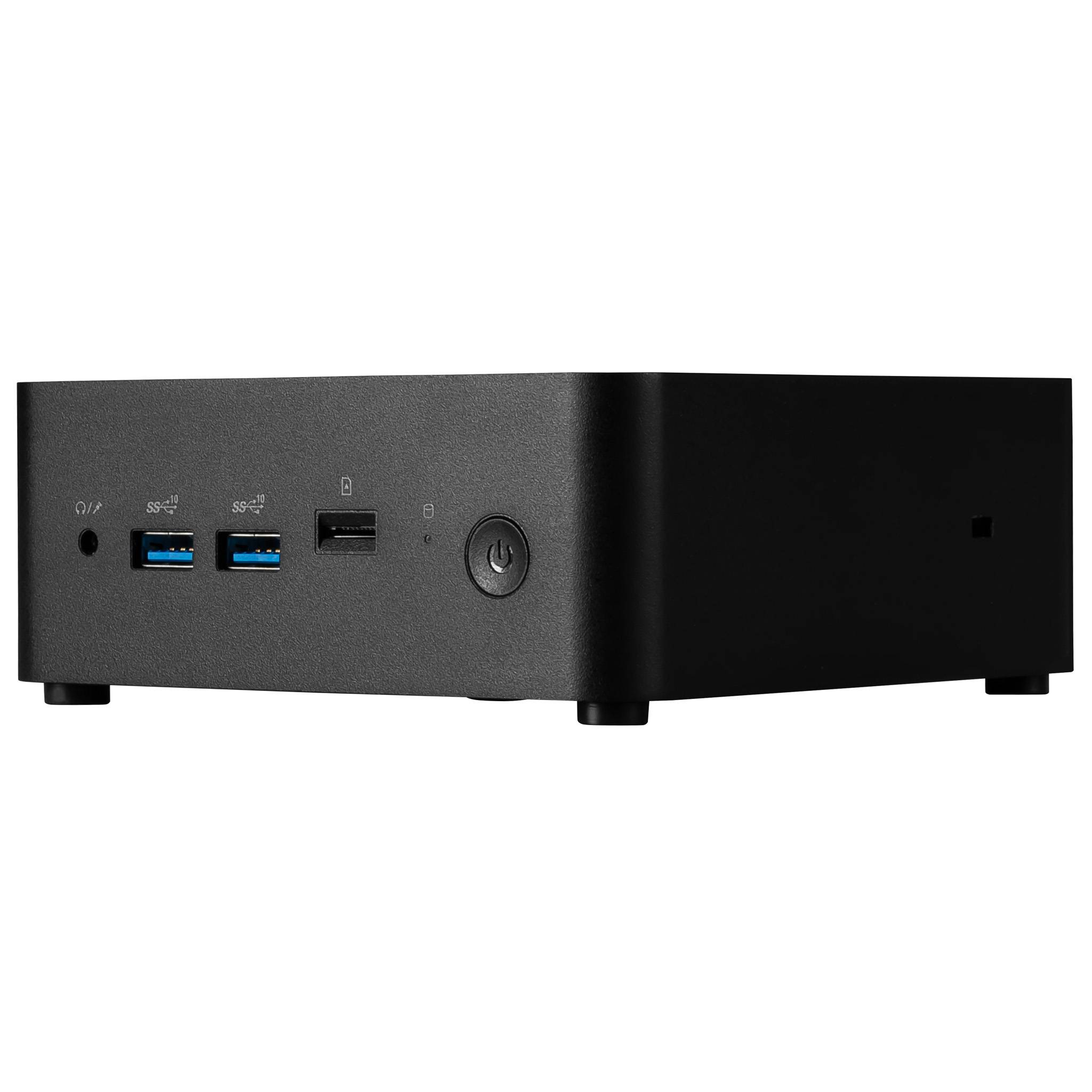MSI Cubi NUC 1MG-003EU Intel Core 3 100U 8 GB DDR5-SDRAM 512 GB SSD Windows 11 Pro Mini PC Zwart
