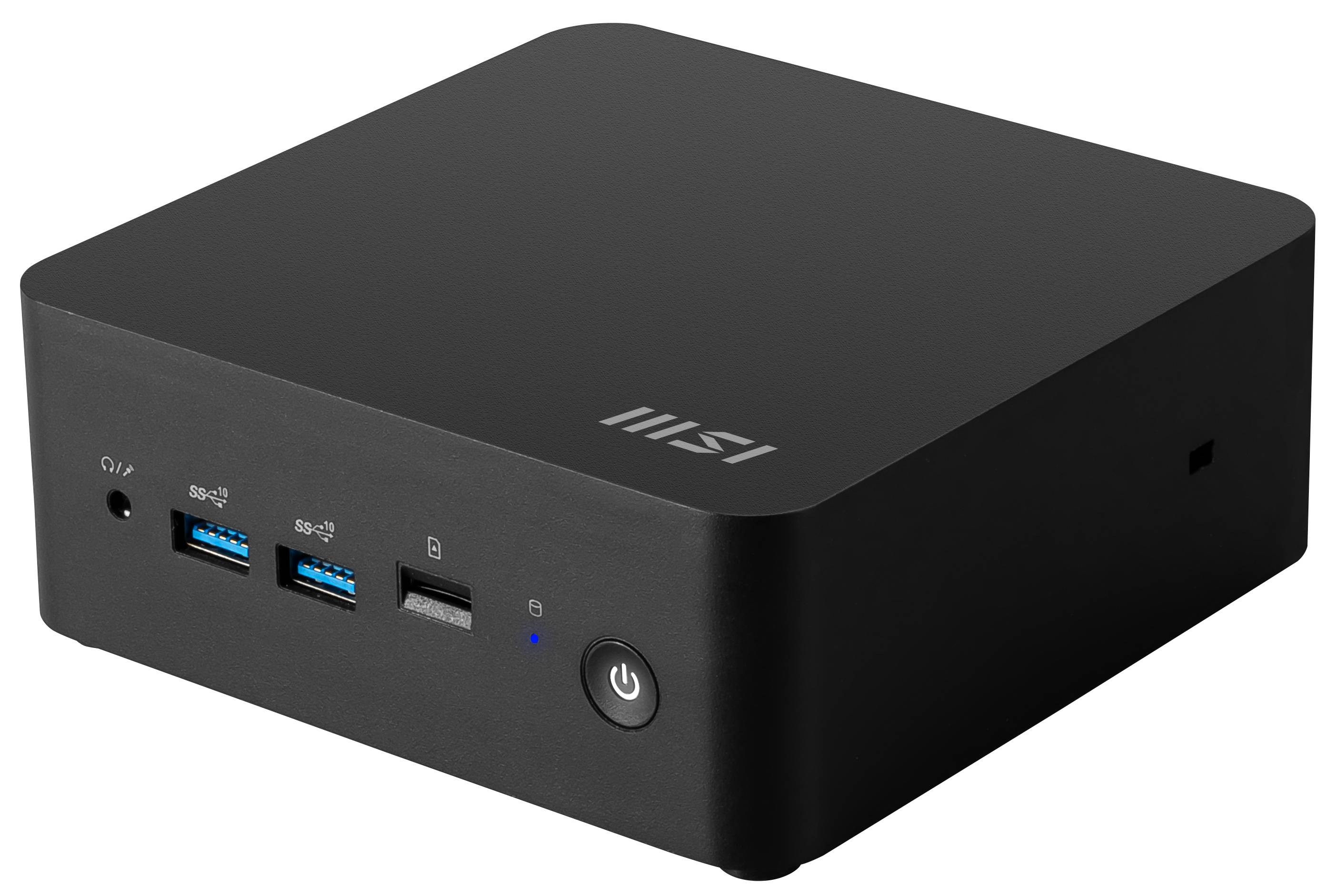 MSI Cubi NUC 1MG-283EU PC's/werkstation Intel Core 7 150U 16 GB DDR5-SDRAM 1 TB SSD Windows 11 Pro Mini PC Zwart
