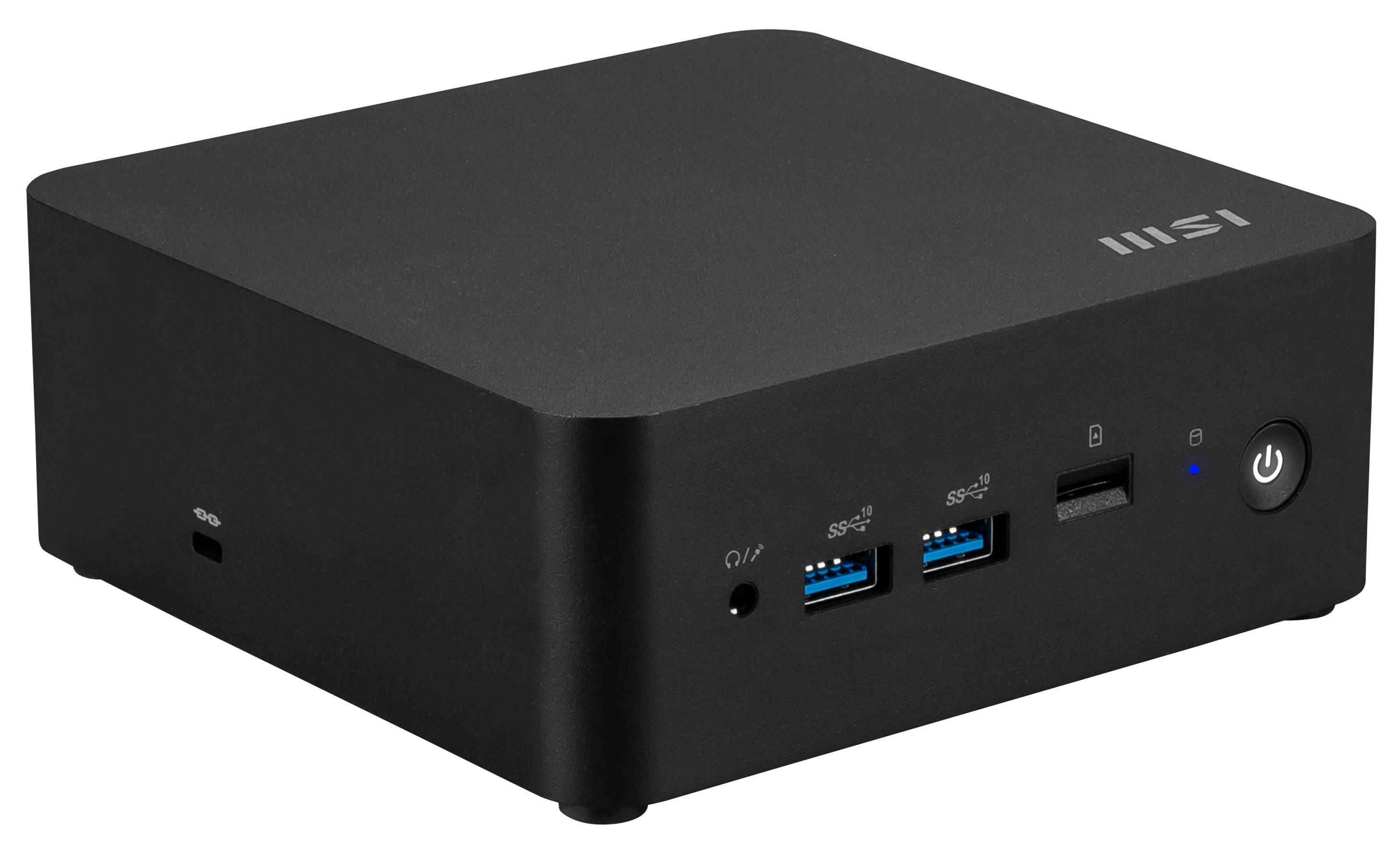 MSI Cubi NUC 1MG-283EU PC's/werkstation Intel Core 7 150U 16 GB DDR5-SDRAM 1 TB SSD Windows 11 Pro Mini PC Zwart