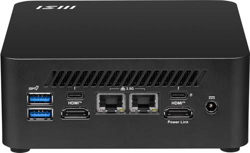 MSI Cubi NUC 1MG-283EU PC's/werkstation Intel Core 7 150U 16 GB DDR5-SDRAM 1 TB SSD Windows 11 Pro Mini PC Zwart