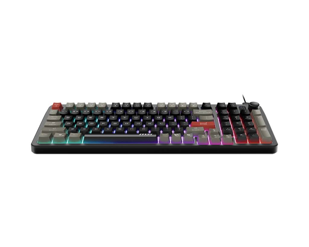 MSI FORGE GK110 toetsenbord Gamen USB QWERTY Amerikaans Engels Zwart