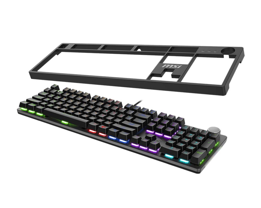 MSI FORGE GK320 RED toetsenbord Gamen USB QWERTY US International Zwart