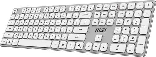 MSI FORGE K210 W COMBO WHITE US toetsenbord Inclusief muis Thuis/Werk USB QWERTY Amerikaans Engels Wit