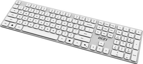 MSI FORGE K210 W COMBO WHITE US toetsenbord Inclusief muis Thuis/Werk USB QWERTY Amerikaans Engels Wit