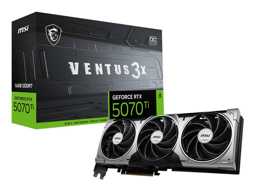 MSI GeForce RTX 5070 Ti 16G VENTUS 3X OC NVIDIA 16 GB GDDR7