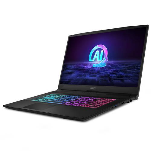 MSI Katana A17 AI B8VF-835NL AMD Ryzen™ 9 8945HS Laptop 43,9 cm (17.3") Full HD 16 GB DDR5-SDRAM 1 TB SSD NVIDIA GeForce RTX 4060 Wi-Fi 6E (802.11ax) Windows 11 Home Zwart