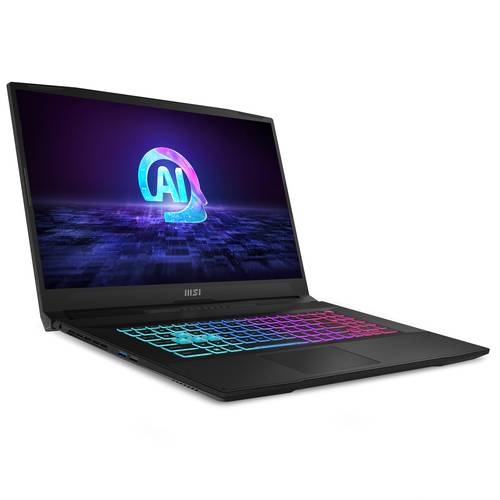 MSI Katana A17 AI B8VF-835NL AMD Ryzen™ 9 8945HS Laptop 43,9 cm (17.3") Full HD 16 GB DDR5-SDRAM 1 TB SSD NVIDIA GeForce RTX 4060 Wi-Fi 6E (802.11ax) Windows 11 Home Zwart