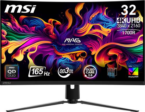 MSI MAG 321CUP QD-OLED computer monitor 80 cm (31.5") 3840 x 2160 Pixels 4K Ultra HD Zwart