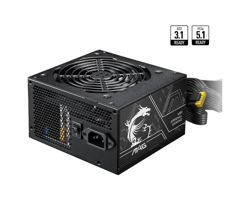 MSI MAG A750BN PCIE5 II power supply unit 750 W 24-pin ATX ATX Zwart