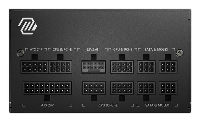 MSI MAG A850GL PCIE5 II power supply unit 850 W 20+4 pin ATX ATX Zwart