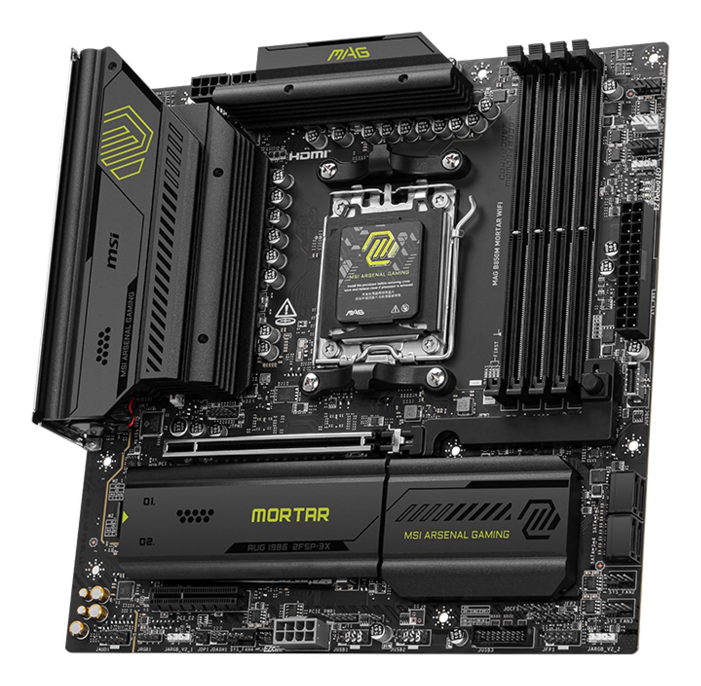 MSI MAG B850M MORTAR WIFI moederbord AMD B850 Socket AM5 micro ATX