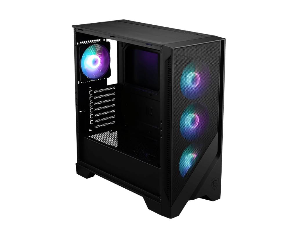 MSI MAG Forge 320R AIRFLOW Micro Tower Zwart, Transparant