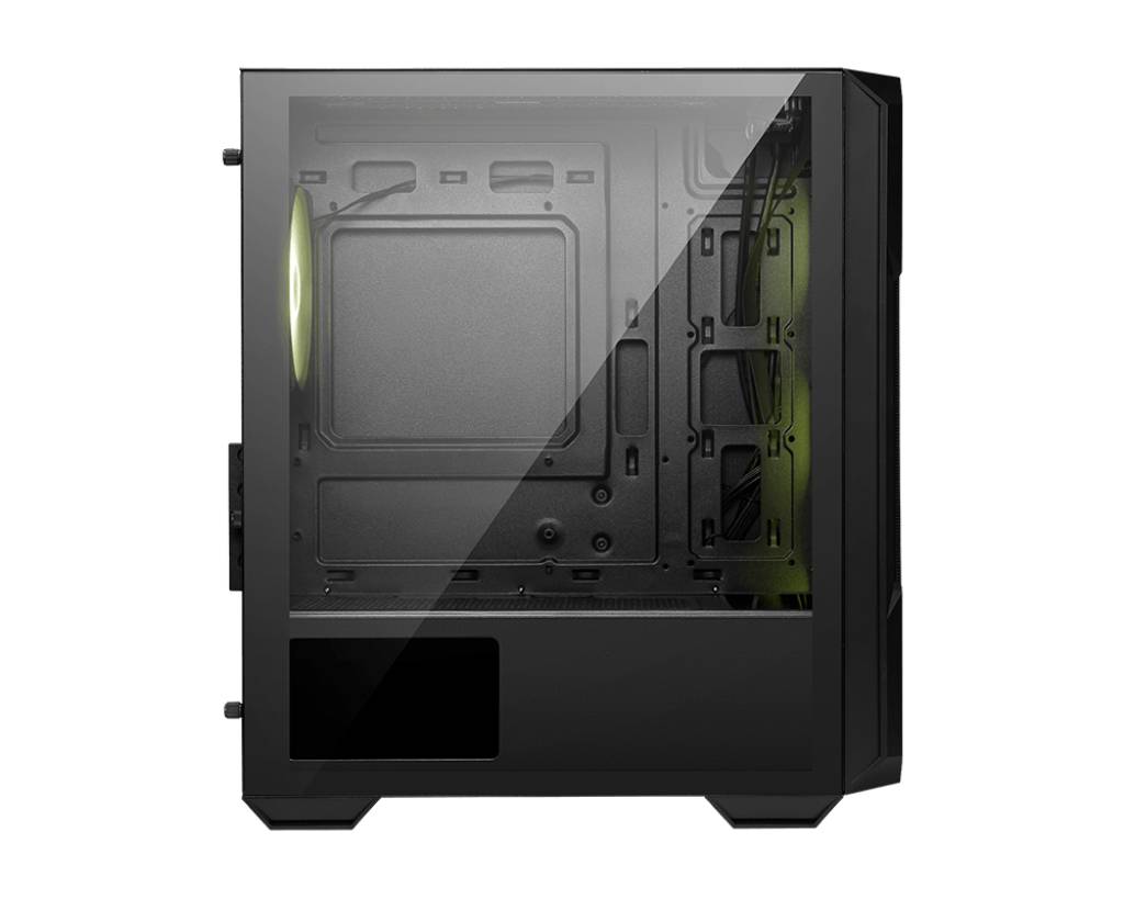 MSI MAG FORGE M120R AIRFLOW computerbehuizing Mini Tower Zwart, Transparant