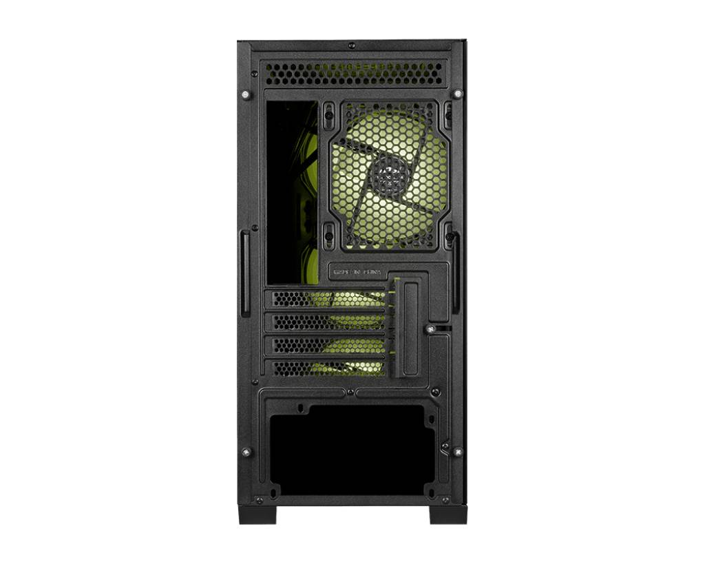 MSI MAG FORGE M120R AIRFLOW computerbehuizing Mini Tower Zwart, Transparant