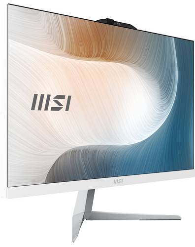 MSI Modern AM242 1M-1220EU All-in-One PC/workstation Intel Core 5 120U 60,5 cm (23.8") 1920 x 1080 Pixels Alles-in-één-pc 8 GB DDR5-SDRAM 512 GB SSD Windows 11 Pro Wi-Fi 6E (802.11ax) Wit
