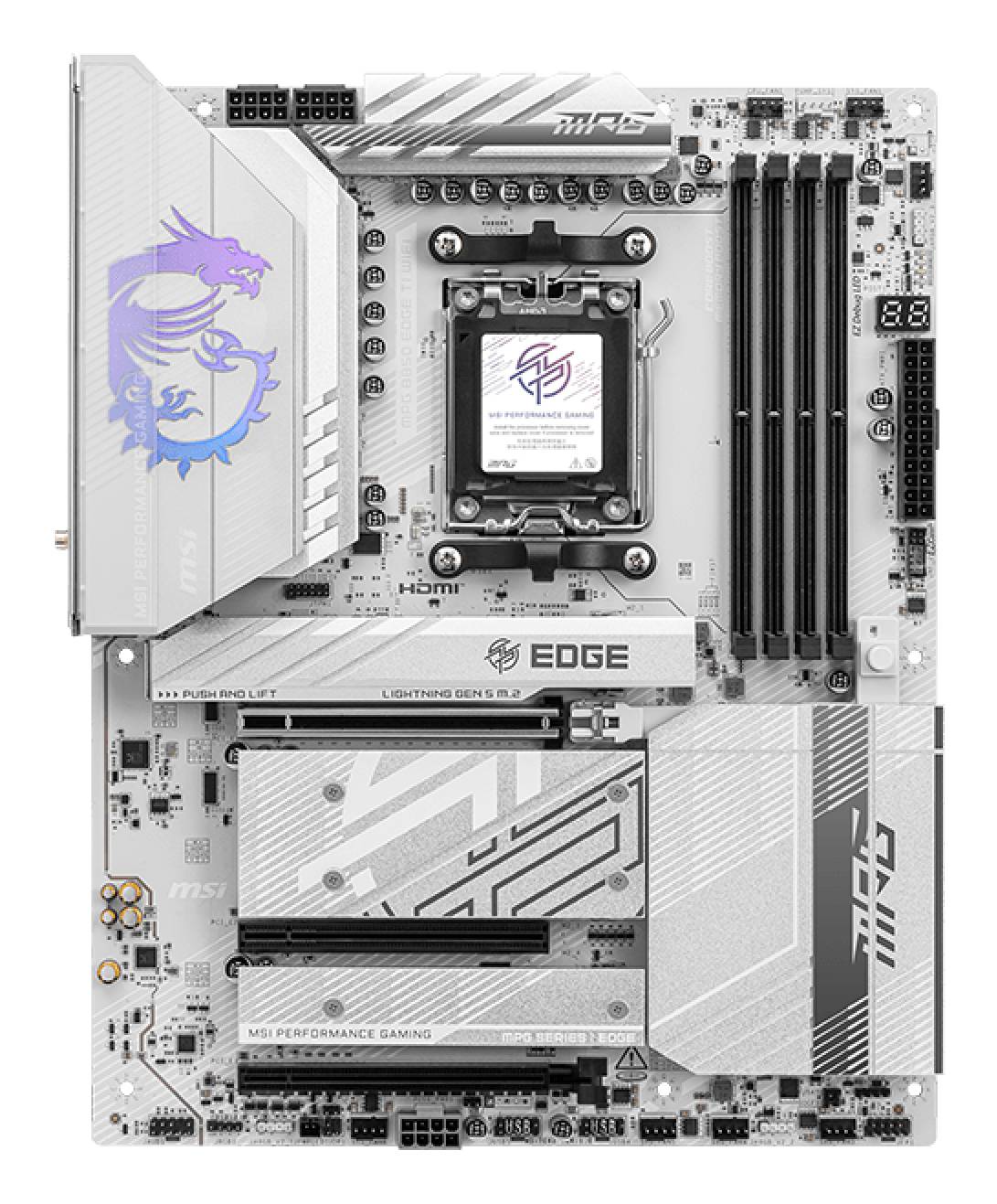 MSI MPG B850 EDGE TI WIFI moederbord AMD B850 Socket AM5 ATX