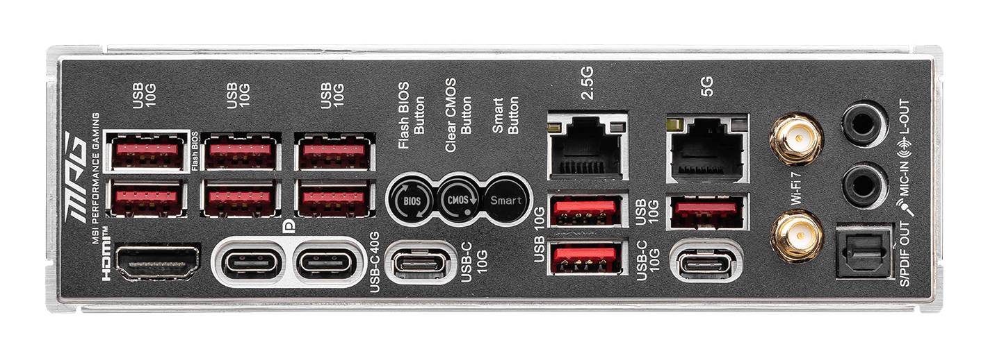 MSI MPG X870E CARBON WIFI moederbord AMD X870E Socket AM5 ATX