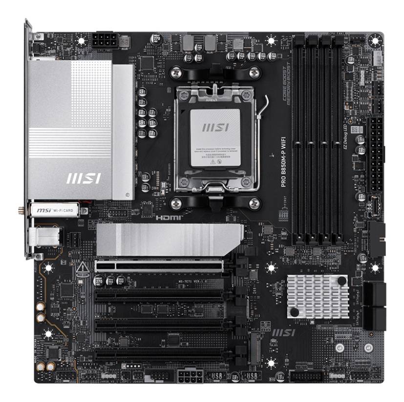 MSI PRO B850M-P WIFI moederbord AMD B850 Socket AM5 micro ATX