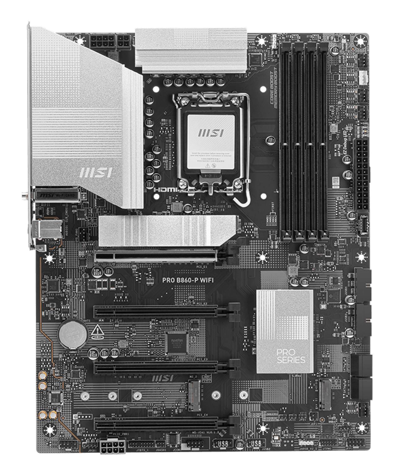 MSI PRO B860-P WIFI moederbord Intel B860 LGA 1851 (Socket V1) ATX