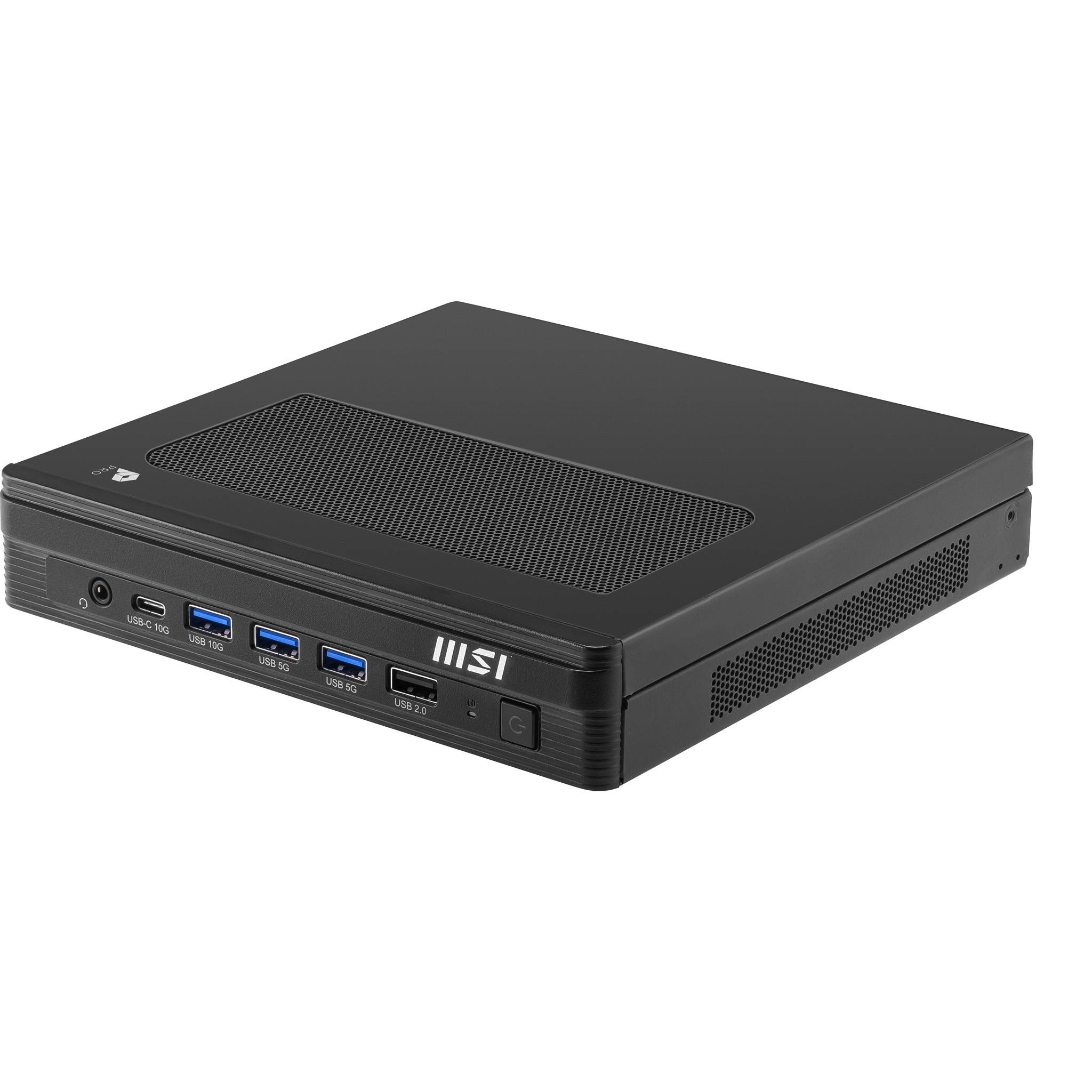 MSI PRO DP10 A14MG-002BEU PC's/werkstation Intel® Core™ i3 i3-14100 1,1L maat pc Mini PC barebone Zwart