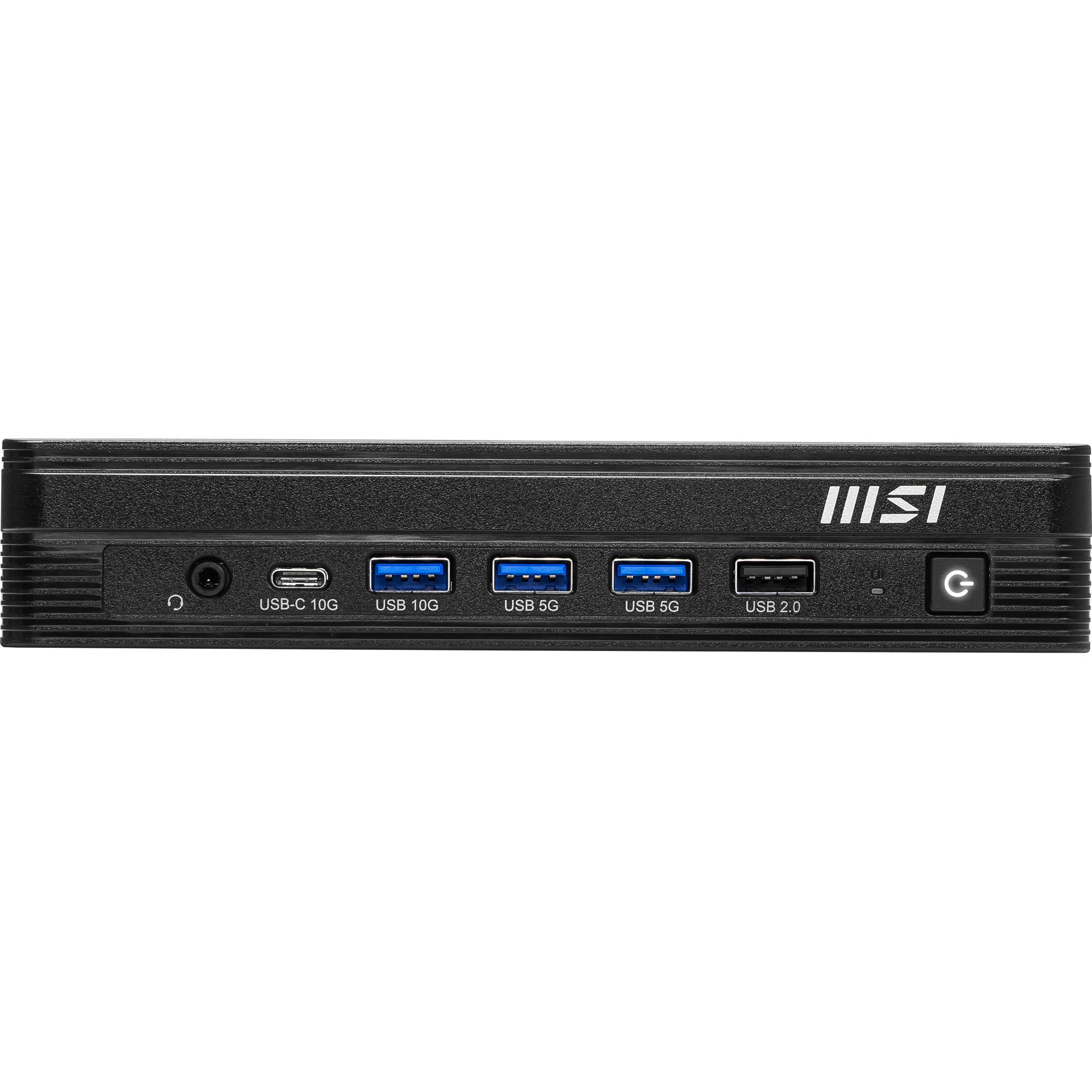 MSI PRO DP10 A14MG-003BEU PC's/werkstation Intel® Pentium® Gold G7400 1,1L maat pc Mini PC barebone Zwart