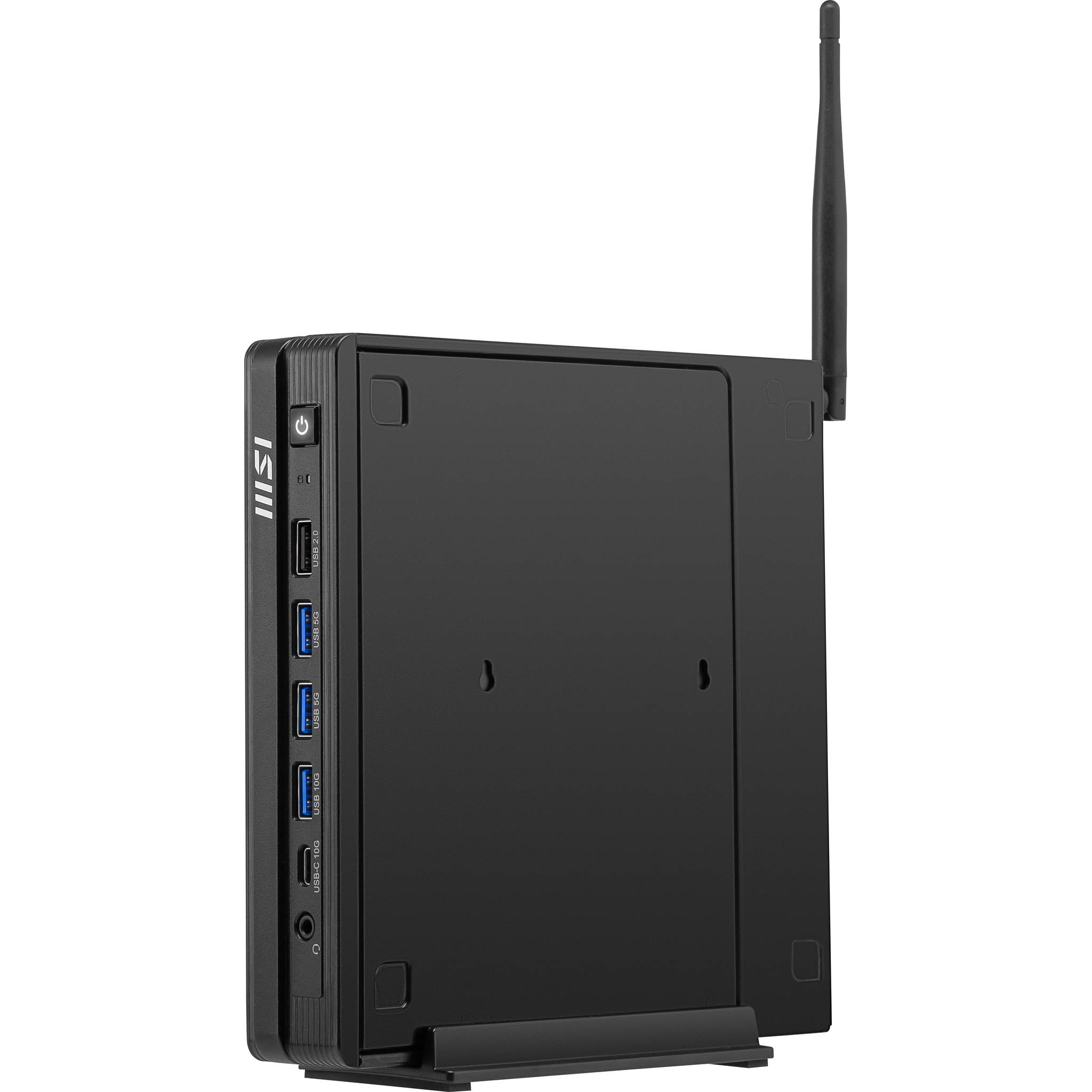 MSI Pro DP10 A14MG-003EU PC's/werkstation Intel® Core™ i3 i3-14100 8 GB DDR5-SDRAM 512 GB SSD Windows 11 Home Mini PC Zwart