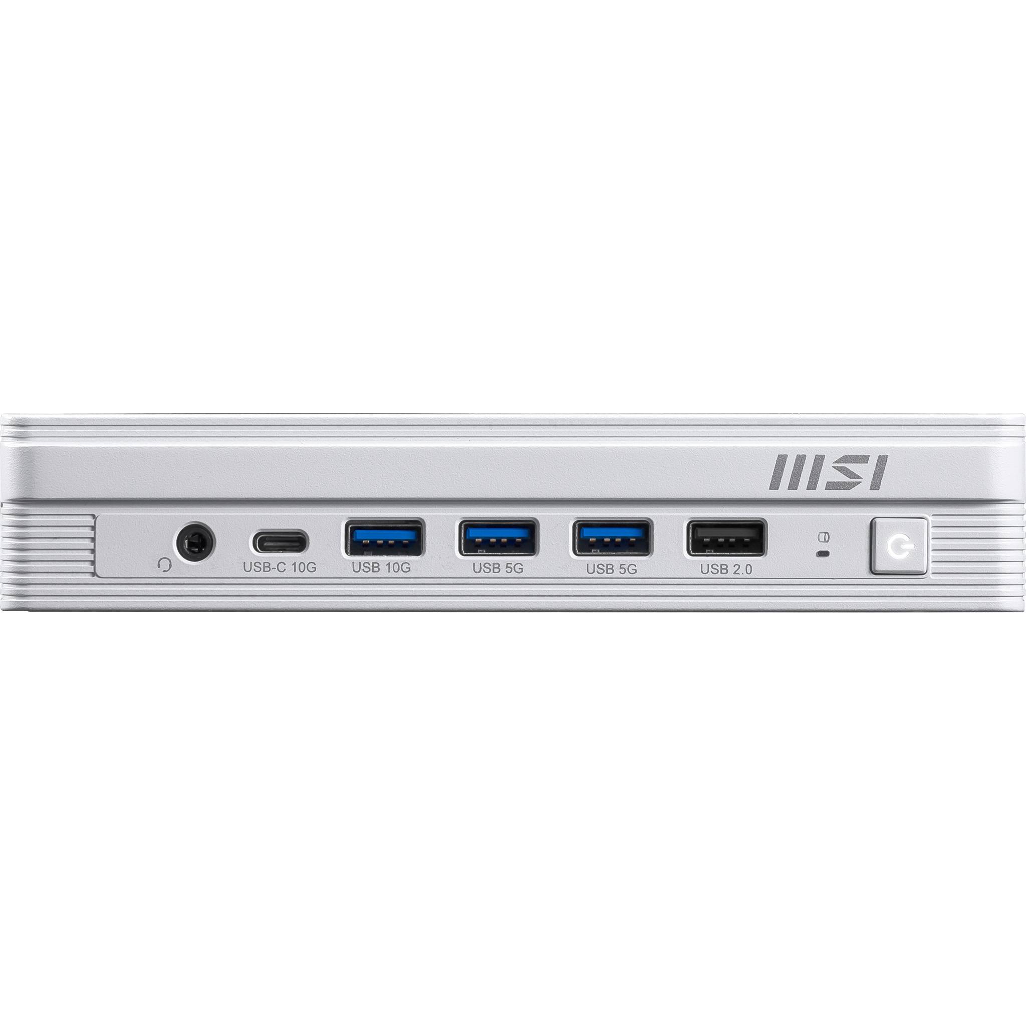 MSI PRO DP10 A14MG-007BEU PC's/werkstation Intel® Pentium® Gold G7400 1,1L maat pc Mini PC barebone Wit
