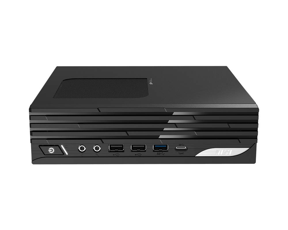 MSI PRO DP21 14M-890EU PC Intel® Core™ i3 i3-14100 8 GB DDR5-SDRAM 256 GB SSD Windows 11 Pro Desktop Mini PC Zwart
