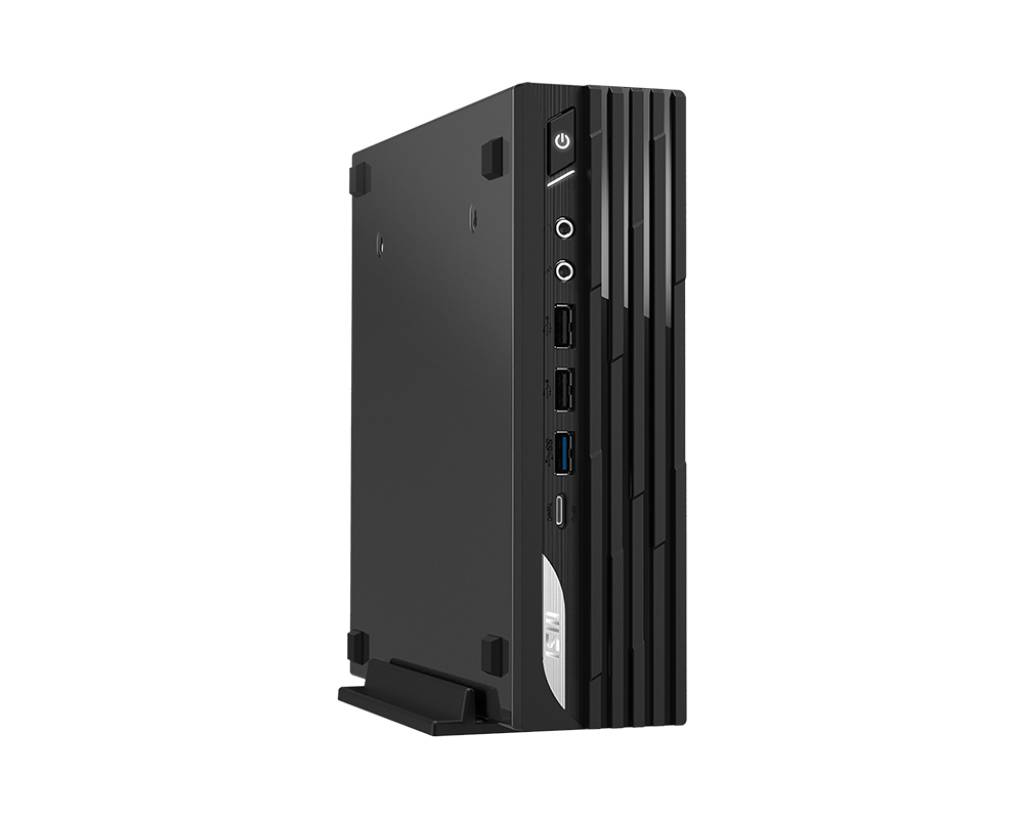 MSI PRO DP21 14M-890EU PC Intel® Core™ i3 i3-14100 8 GB DDR5-SDRAM 256 GB SSD Windows 11 Pro Desktop Mini PC Zwart