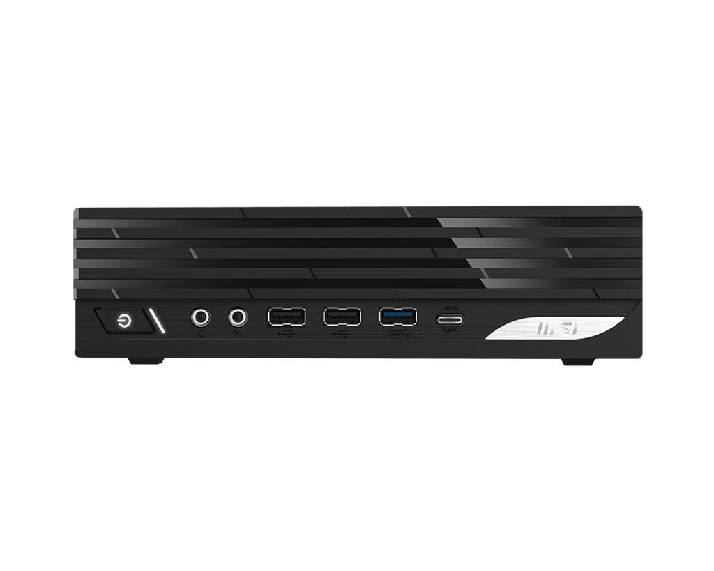 MSI PRO DP21 14M-890EU PC Intel® Core™ i3 i3-14100 8 GB DDR5-SDRAM 256 GB SSD Windows 11 Pro Desktop Mini PC Zwart