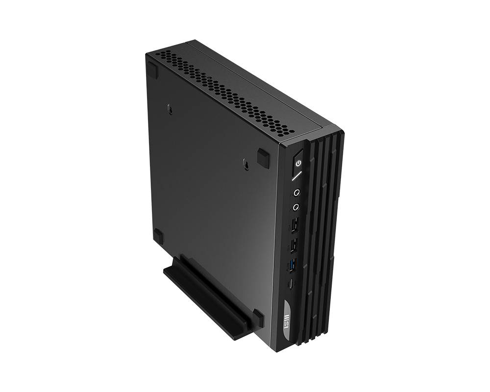MSI PRO DP21 14M-890EU PC Intel® Core™ i3 i3-14100 8 GB DDR5-SDRAM 256 GB SSD Windows 11 Pro Desktop Mini PC Zwart