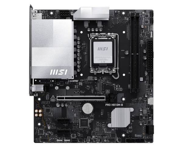 MSI PRO H810M-B moederbord Intel H810 LGA 1851 (Socket V1) micro ATX