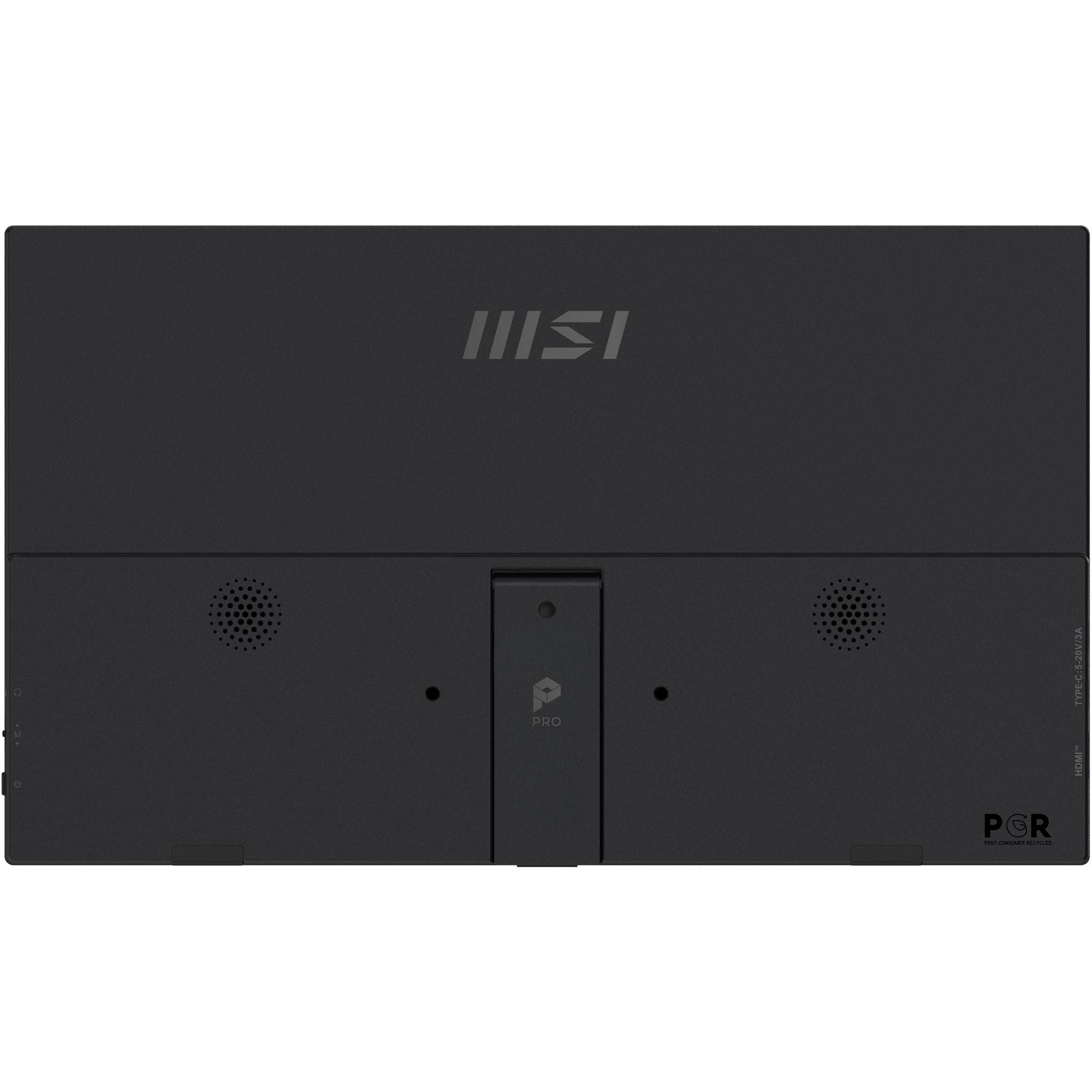 MSI PRO MP165 E6 Draagbare televisie en monitoor Draagbare monitor Zwart 39,6 cm (15.6") LED 1920 x 1080 Pixels