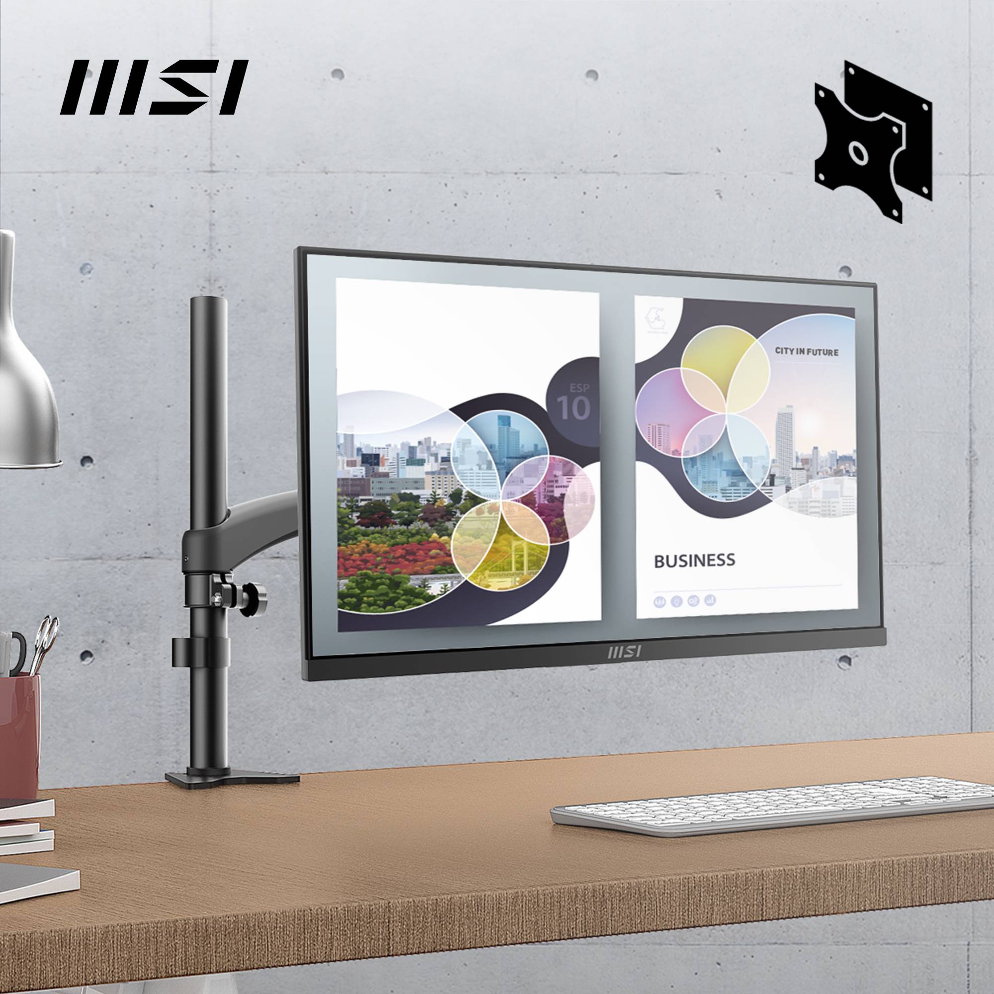 MSI Pro MP2412 computer monitor 60,5 cm (23.8") 1920 x 1080 Pixels Full HD LCD Zwart