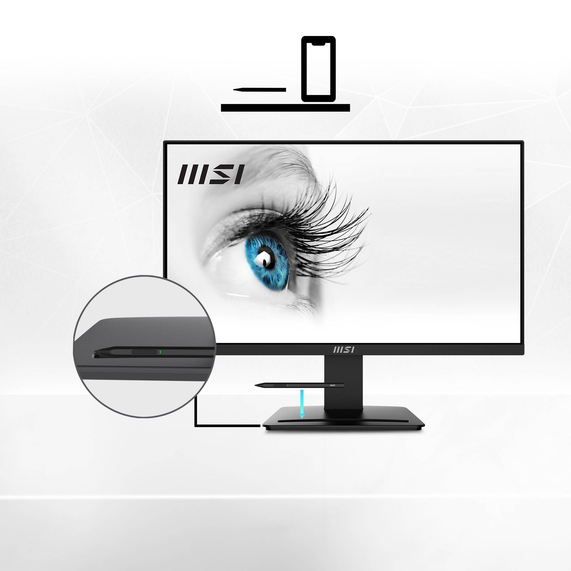 MSI Pro MP2412 computer monitor 60,5 cm (23.8") 1920 x 1080 Pixels Full HD LCD Zwart
