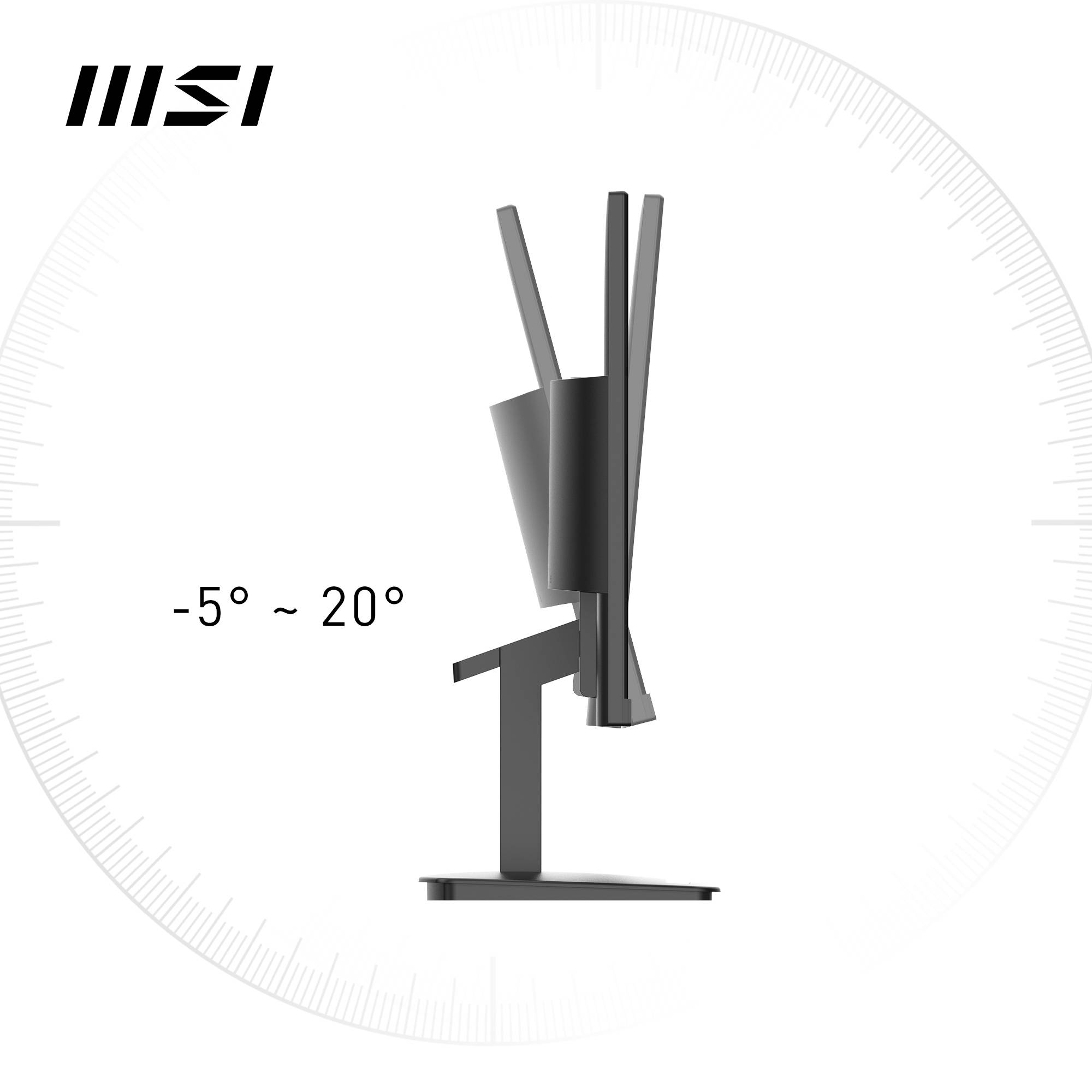 MSI Pro MP2412 computer monitor 60,5 cm (23.8") 1920 x 1080 Pixels Full HD LCD Zwart