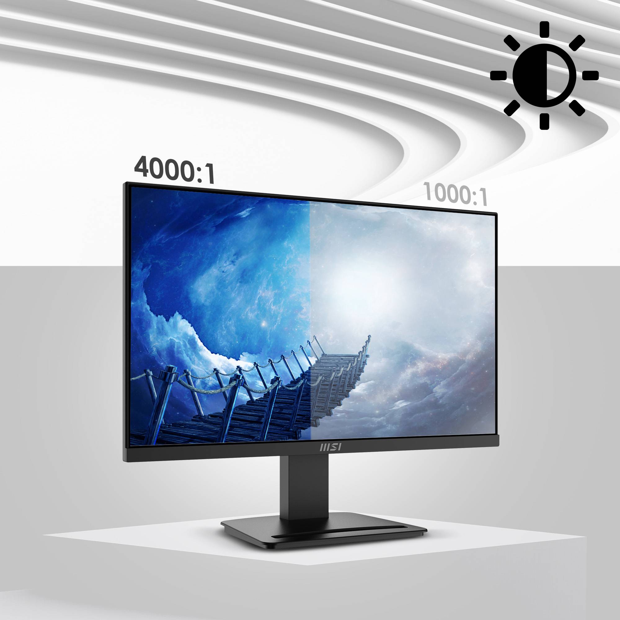 MSI Pro MP2412 computer monitor 60,5 cm (23.8") 1920 x 1080 Pixels Full HD LCD Zwart