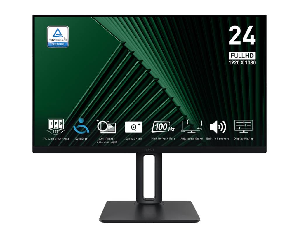 MSI Pro MP245PG computer monitor 60,5 cm (23.8") 1920 x 1080 Pixels Full HD LCD Zwart