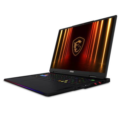 MSI Raider 18 HX AI A2XWIG-230NL Intel Core Ultra 9 285HX Laptop 45,7 cm (18") UHD+ 64 GB DDR5-SDRAM 4 TB SSD NVIDIA GeForce RTX 5080 Wi-Fi 7 (802.11be) Windows 11 Home Zwart