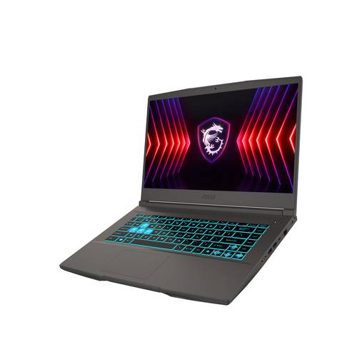 MSI Thin A15 B7VE-002NL AMD Ryzen™ 7 7735HS Laptop 39,6 cm (15.6") Full HD 16 GB DDR5-SDRAM 512 GB SSD NVIDIA GeForce RTX 4050 Wi-Fi 6E (802.11ax) Windows 11 Home Grijs