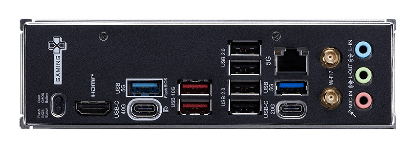 MSI X870E GAMING PLUS WIFI moederbord AMD X870E Socket AM5 ATX