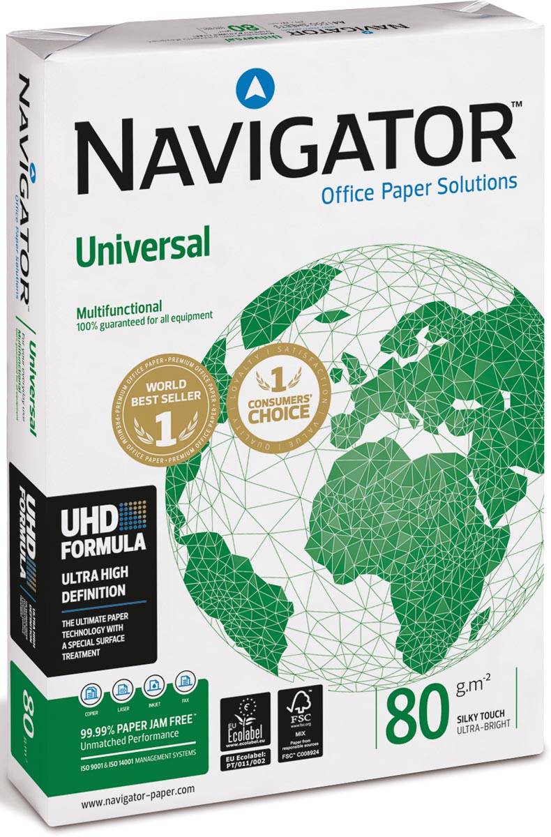 Navigator Universal printpapier ft A3, 80 g, pak van 500 vel