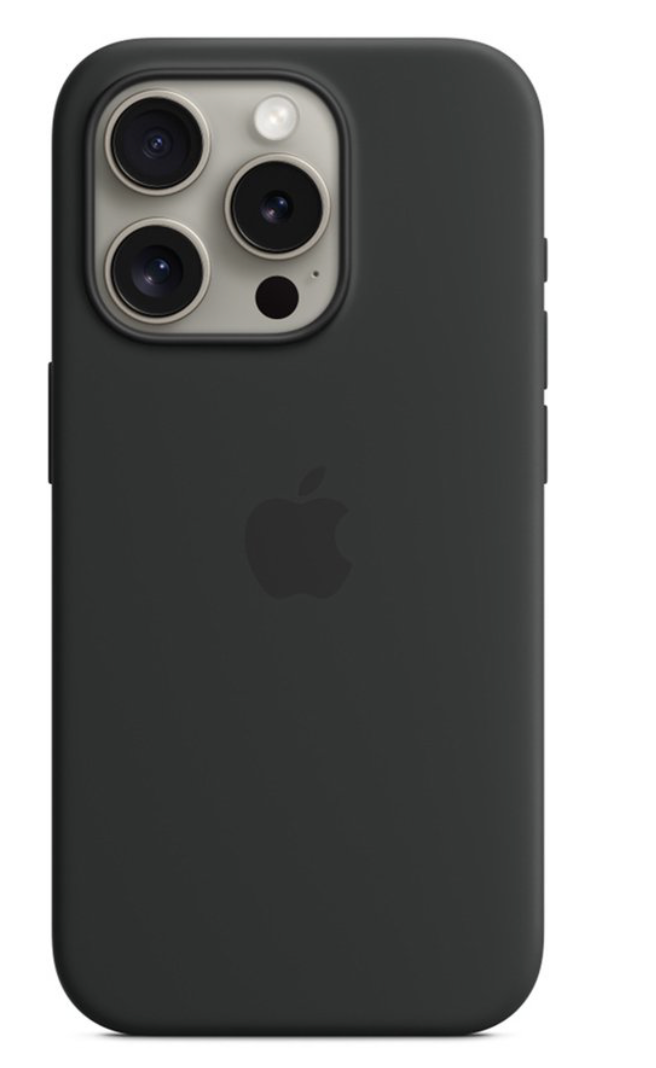 Apple Siliconenhoesje met MagSafe voor iPhone 15 Pro - Black