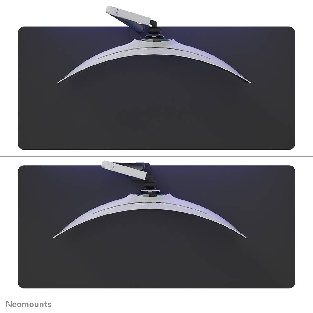 Neomounts DS70-256BL1 Gaming monitorarm 24-57" - gasveer - Topfix - 180°-stop