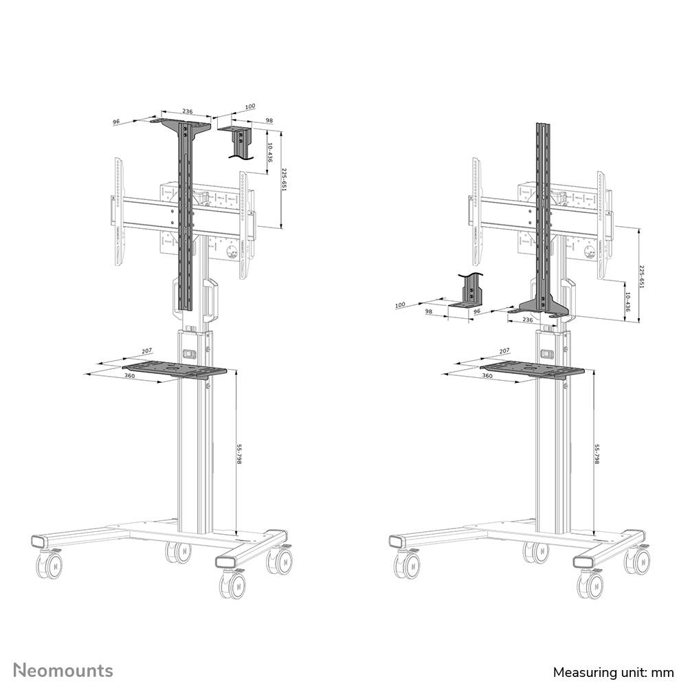 Neomounts videobar & multimedia kit - AFLS-825WH1