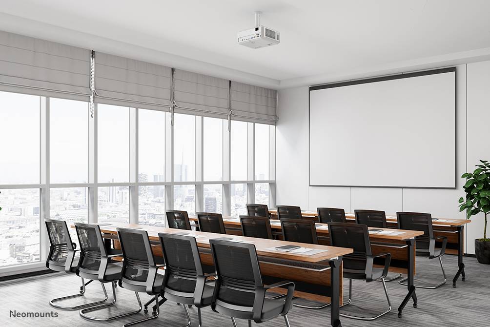 Neomounts BEAMER-C80WHITE Beamer plafondbeugel - h 13-20 cm - full motion