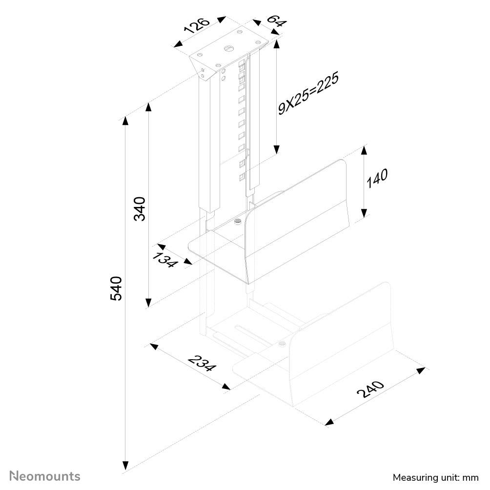 Neomounts cpu houder - CPU-D200BLACK