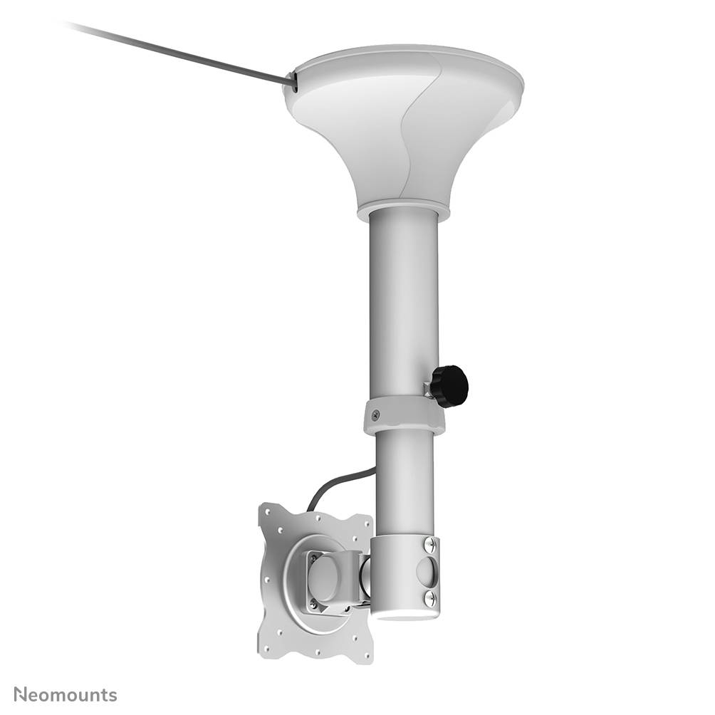 Neomounts FPMA-C025SILVER Monitor/TV-beugel plafond 10-30" - h 37-47 cm - kantelbaar