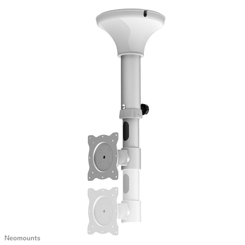 Neomounts FPMA-C025SILVER Monitor/TV-beugel plafond 10-30" - h 37-47 cm - kantelbaar